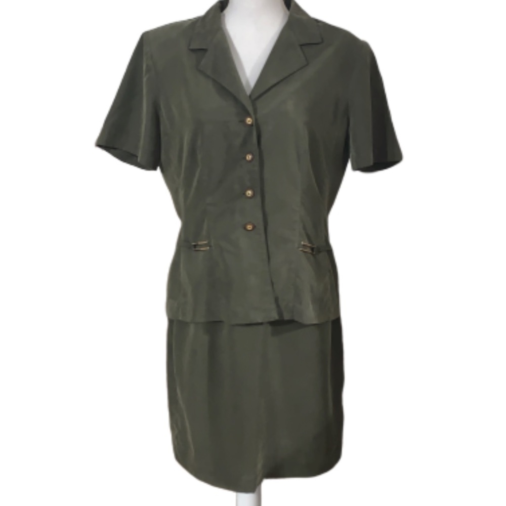 Dawn Joy Olive green skirt/top